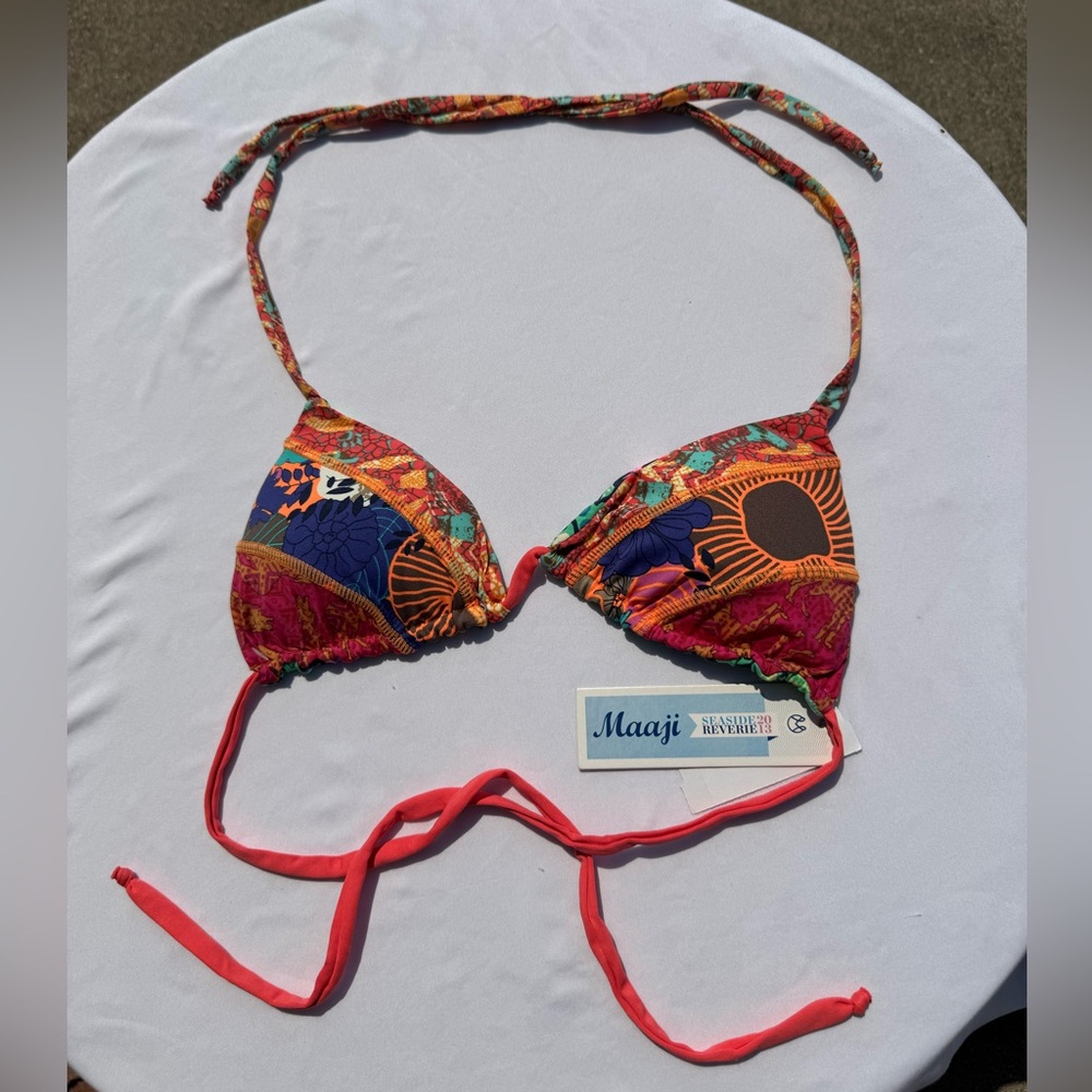 Maaji Reversible Colorful Patterned Bikini Top